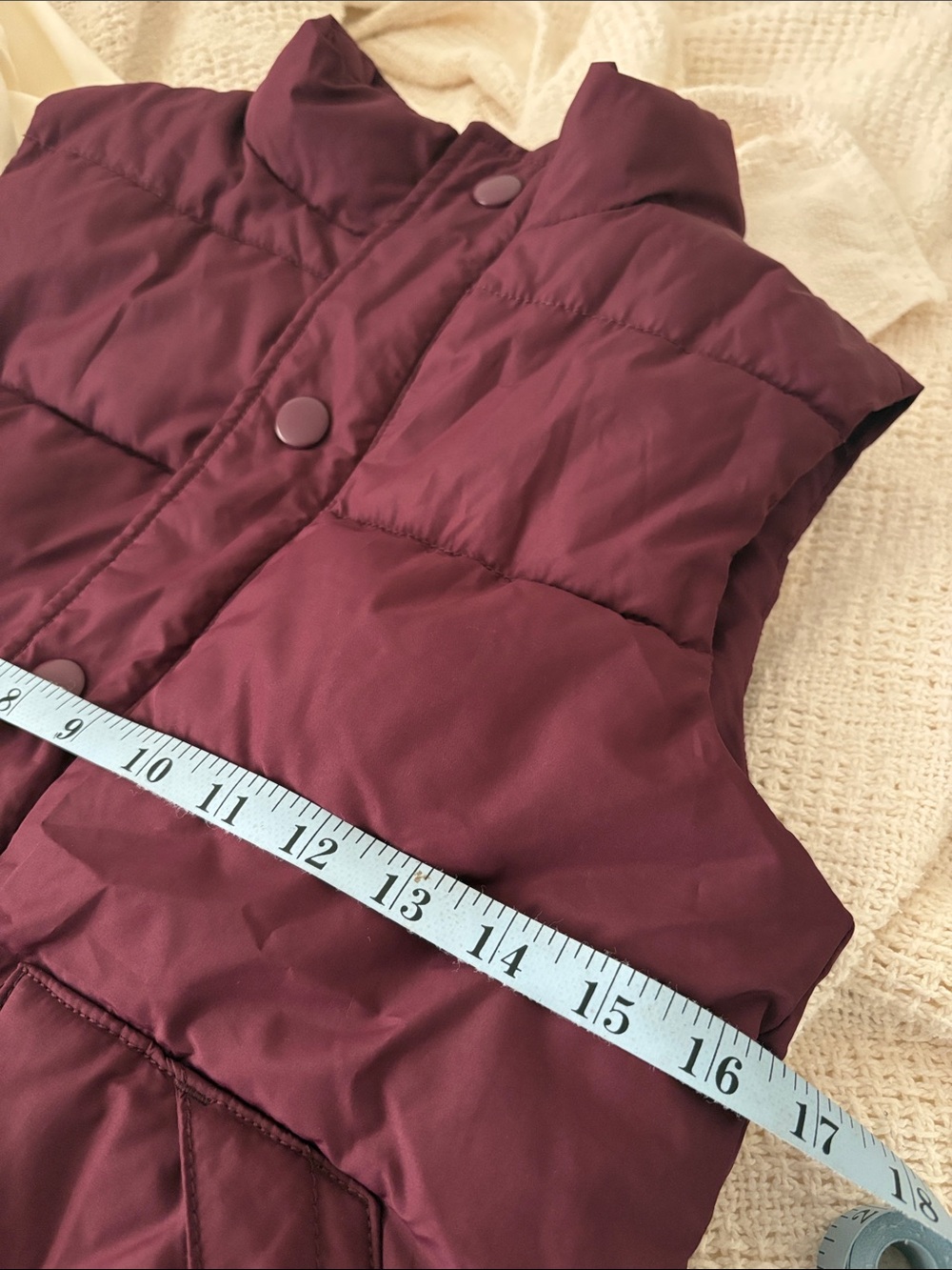 Gymboree Kids Quilted Puffer Vest - Deep Plum size Medium - Picture 14 of 15